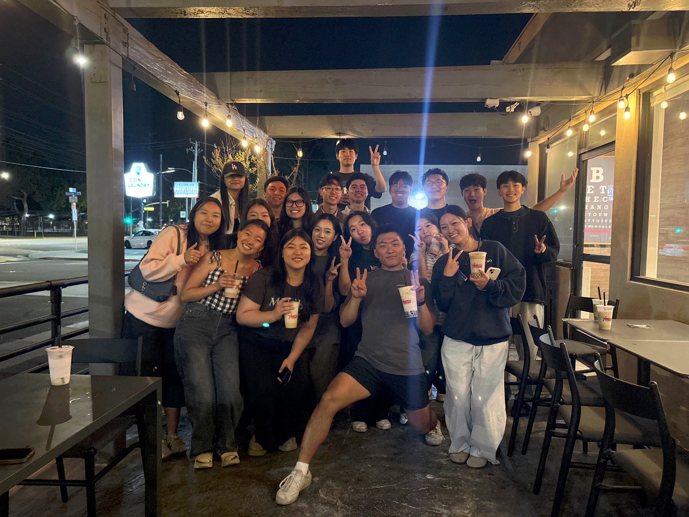 1128 College students out together after a Friday gathering